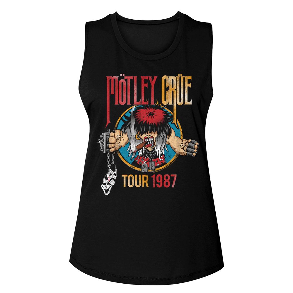Mötley Crüe Ladies Muscle Tank - Tour 1987