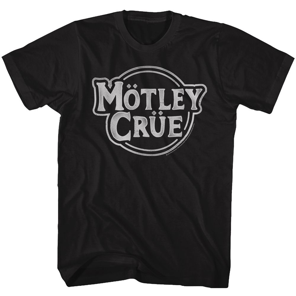 Black Mötley Crüe t-shirt featuring Mötley Crüe name design
