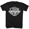 Black Mötley Crüe t-shirt featuring Mötley Crüe MC Sign Redux 2 design