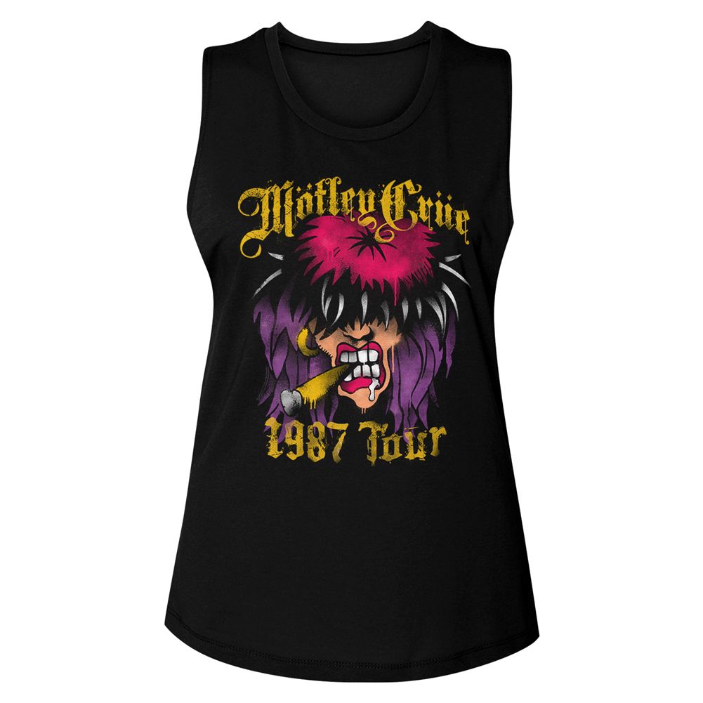 Mötley Crüe Ladies Muscle Tank - Spraypaint Tour