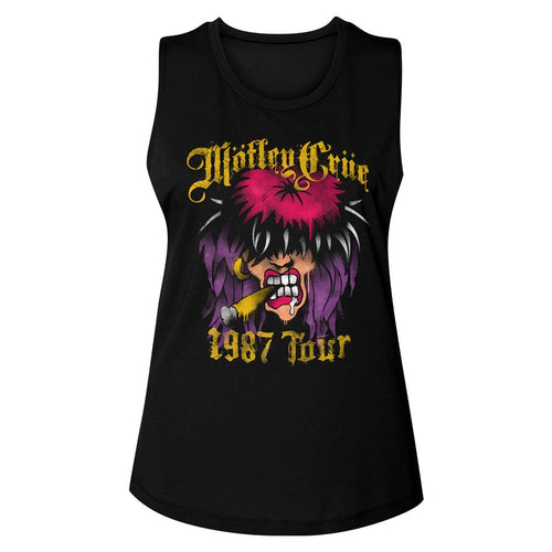 Mötley Crüe Ladies Muscle Tank - Spraypaint Tour