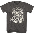 Smoke gray Mötley Crüe t-shirt featuring Mötley Crüe Drip Skull design