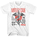 White Mötley Crüe t-shirt featuring Mötley Crüe JPN Tour 1990 design