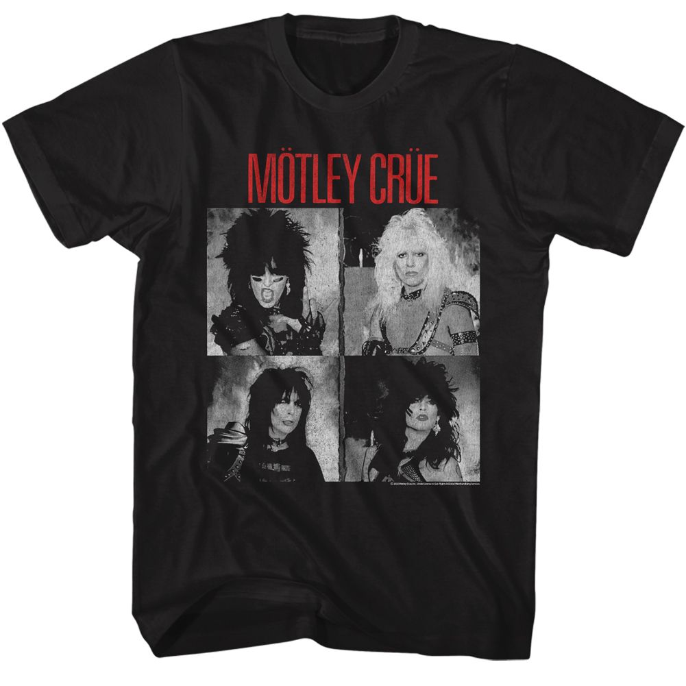 Black Mötley Crüe t-shirt featuring a Shout at the Devil cover