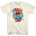 Natural Mötley Crüe t-shirt featuring an Allister with US Flag design