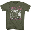 Military Green Mötley Crüe t-shirt featuring a Dr. Feelgood design