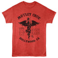 Red Heather Mötley Crüe t-shirt featuring a 1989 Hollywood design