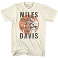 Natural Miles Davis t-shirt featuring Miles Davis 1970 Circle design