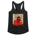 Miles Davis Ladies Racerback - Warped Text