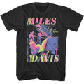 Smoke gray Miles Davis t-shirt featuring Miles Davis Vibrant Tricolor design