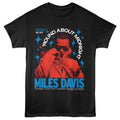 Black Miles Davis t-shirt featuring Miles Davis Round About Midnight 1957 album design