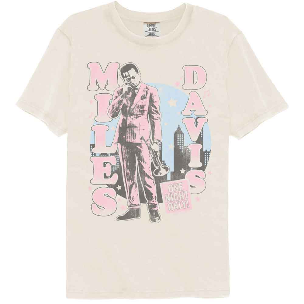 Miles Davis Comfort Colors T-Shirt - One Night Only Cityscape
