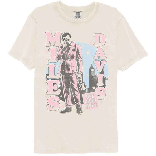 Miles Davis Comfort Colors T-Shirt - One Night Only Cityscape