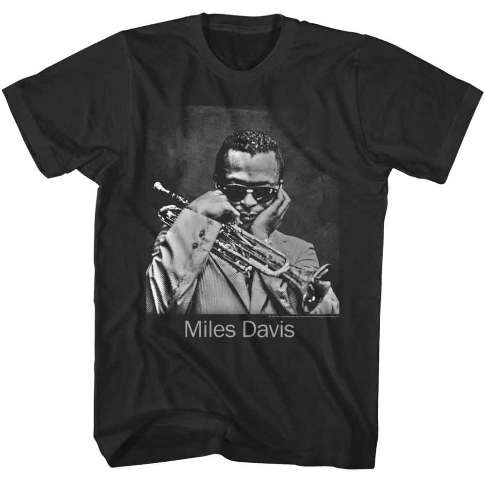 Smoke gray Miles Davis t-shirt featuring Miles Davis Round About Midnight Photo design