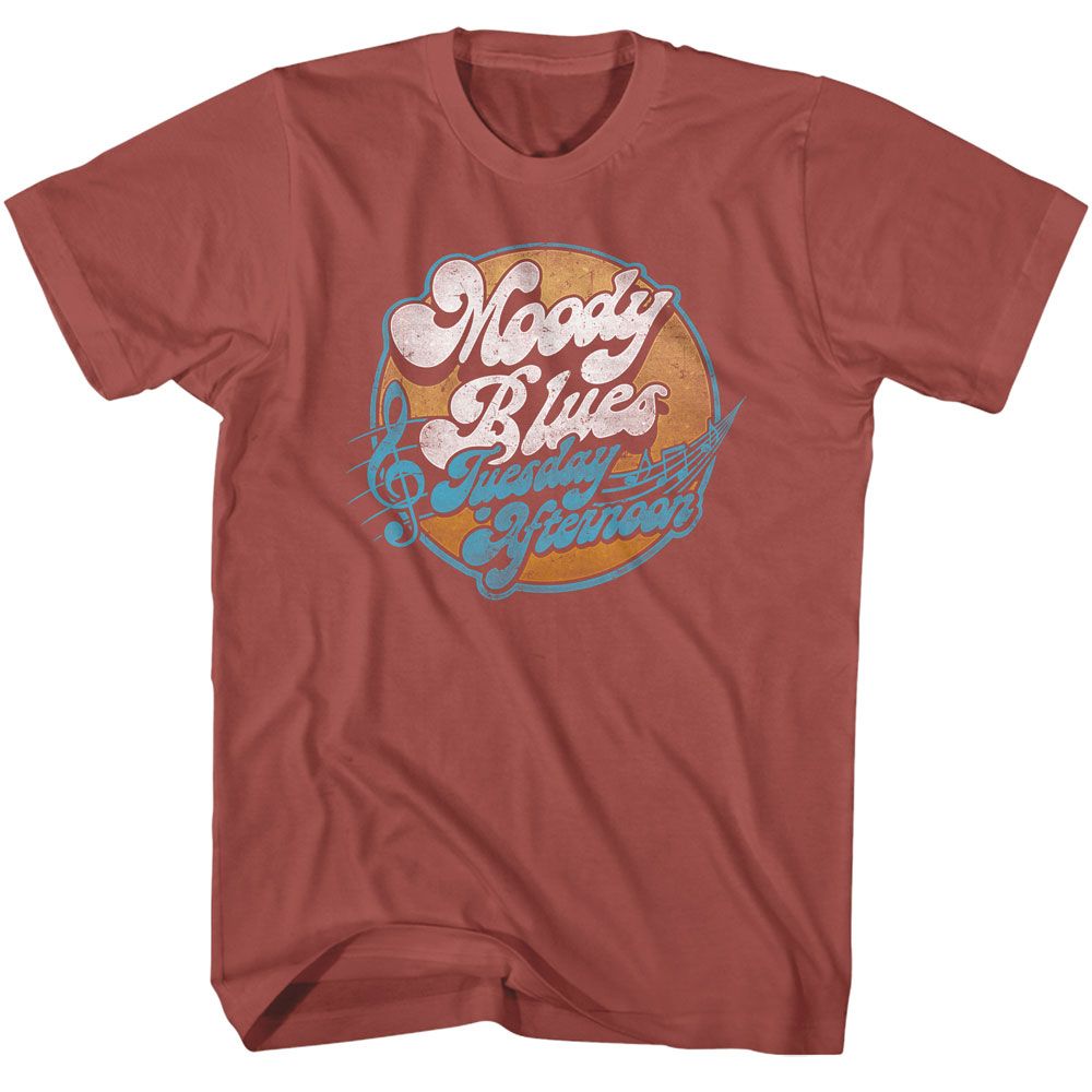 Terracotta The Moody Blues t-shirt featuring The Moody Blues Tuesday Afternoons design