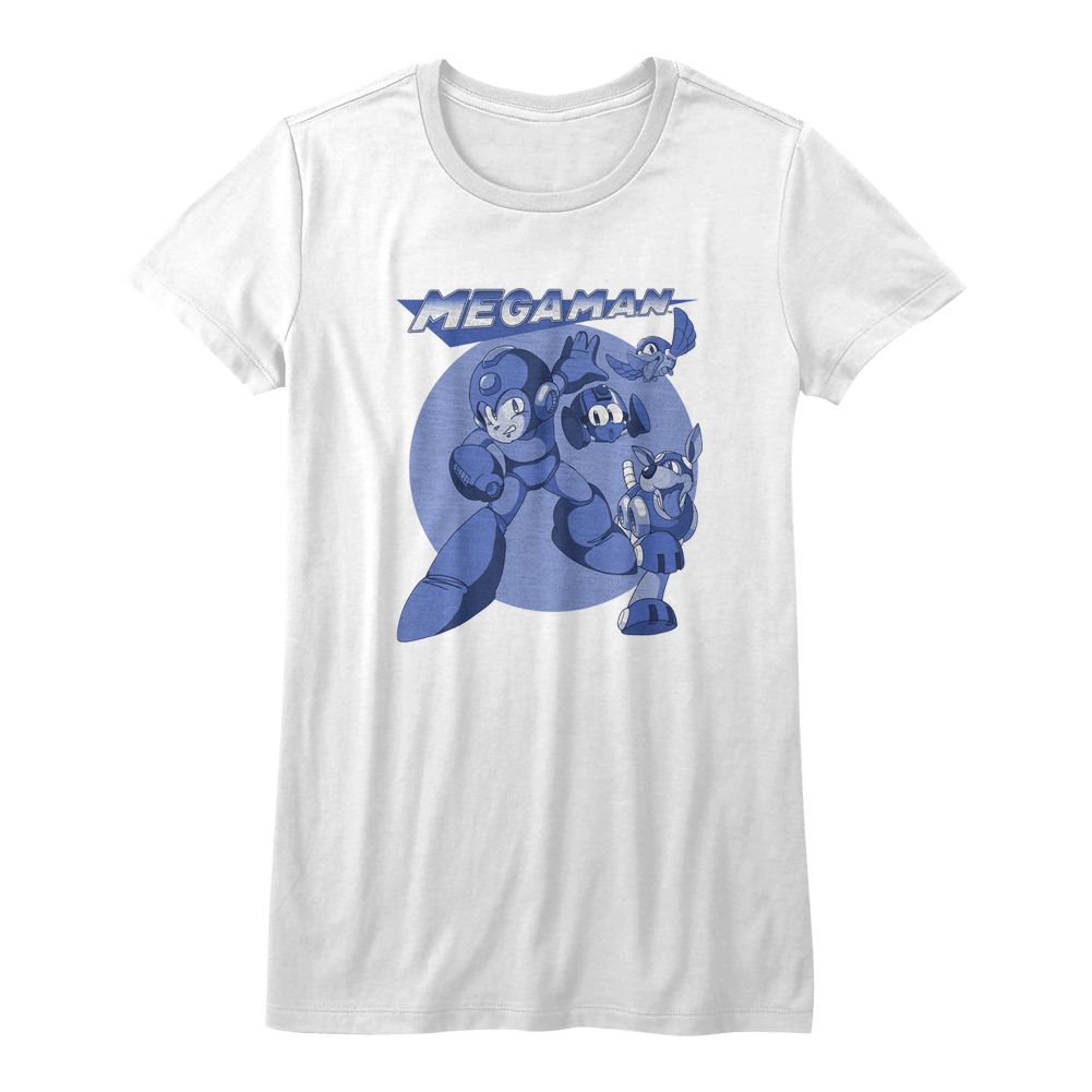 Mega Man Ladies T-Shirt - MegaBlues