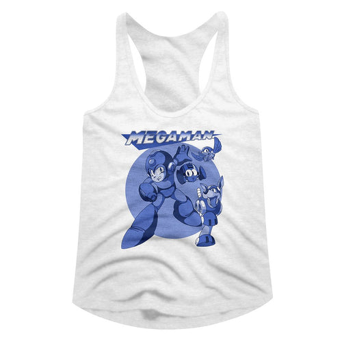 Mega Man Ladies Racerback - MegaBlues