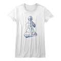Mega Man Ladies T-Shirt - Blueprint