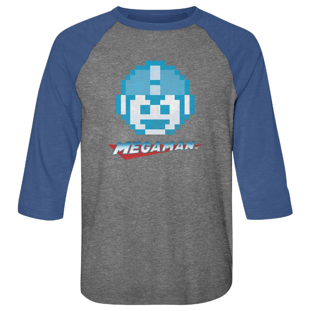 Mega Man 3/4 Raglan - MegaFace
