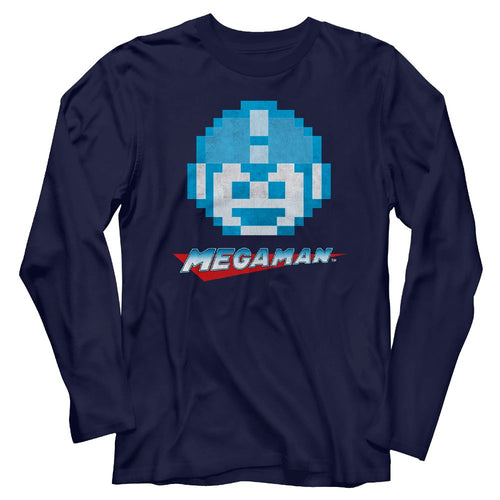 Mega Man Long Sleeve T-Shirt - MegaFace