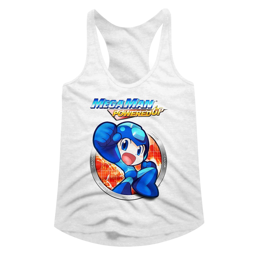 Mega Man Ladies Racerback - Powered Up