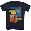Navy Mega Man t-shirt featuring Mega Man Vs Protoman design