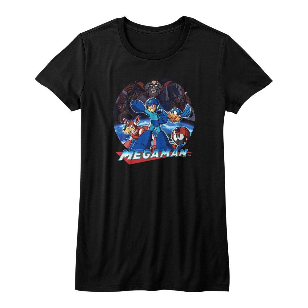 Mega Man Ladies T-Shirt - Megaman Collage