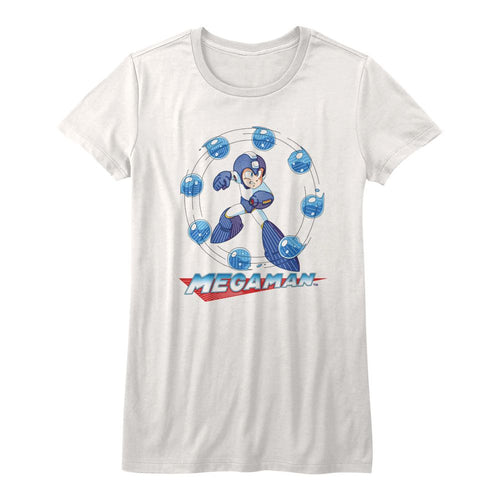 Mega Man Ladies T-Shirt - Water Shield