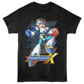Black Mega Man t-shirt featuring Mega Man Repeat design