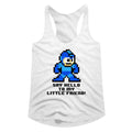 Mega Man Ladies Racerback - Say Hello To My Little Friend