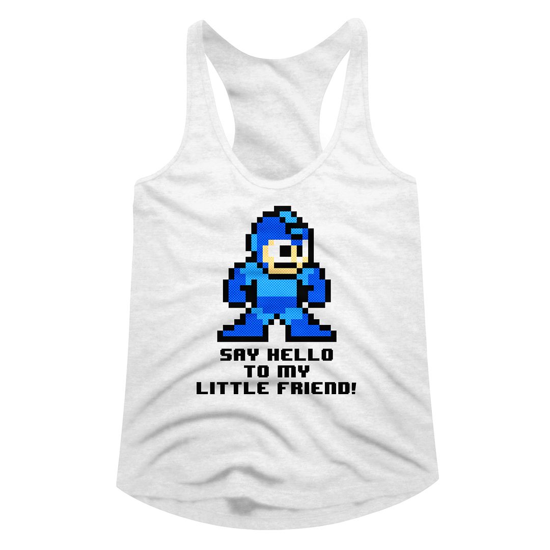 Mega Man Ladies Racerback - Say Hello To My Little Friend