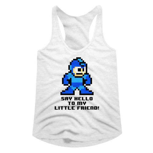 Mega Man Ladies Racerback - Say Hello To My Little Friend