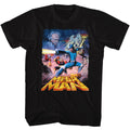 Black Mega Man t-shirt featuring Mega Man Postery Megaman design