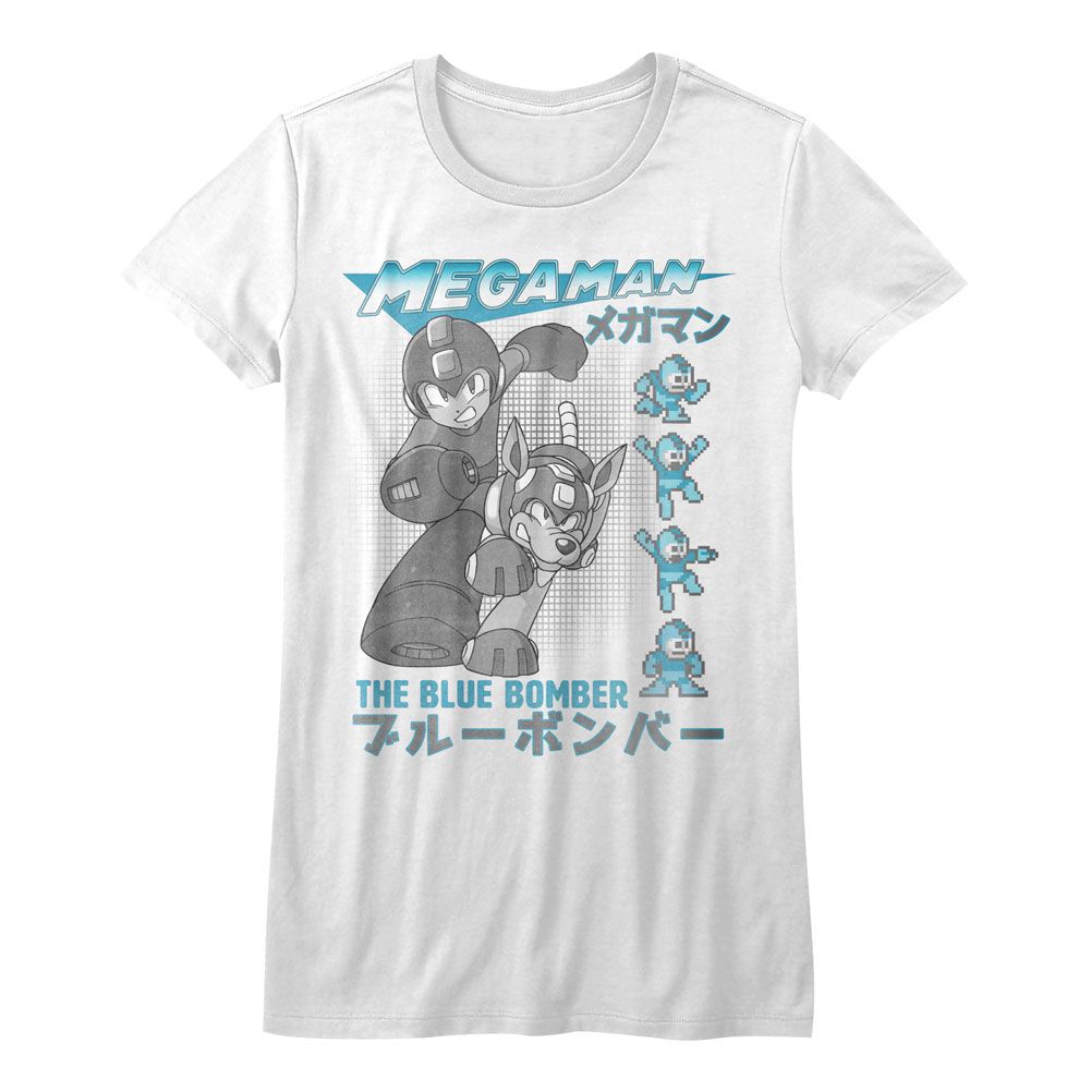 Mega Man Ladies T-Shirt - Blue Bomber