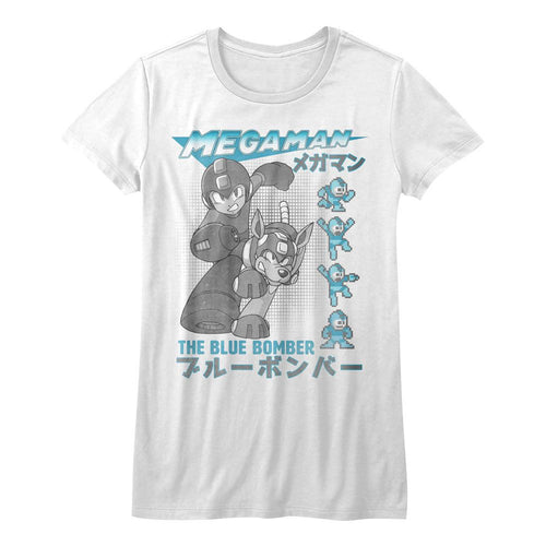 Mega Man Ladies T-Shirt - Blue Bomber