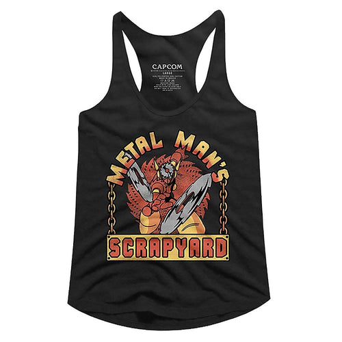 Mega Man Ladies Racerback - Scrapyard Sign