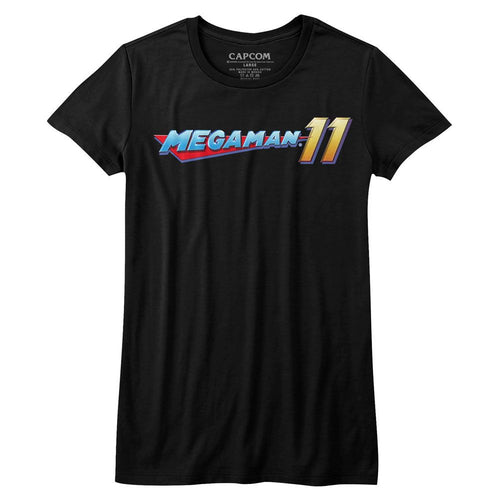 Mega Man Ladies T-Shirt - Mega Logo