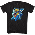Black Mega Man t-shirt featuring Mega Man X And Zero design