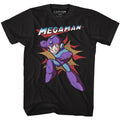 Black Mega Man t-shirt featuring Mega Man Mega design