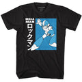 Black Mega Man t-shirt featuring Mega Man Japanese design