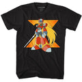 Black Mega Man t-shirt featuring Mega Man Big Zero design