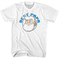 White Mega Man t-shirt featuring Mega Man Best Papa Dr Light design