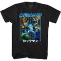 Black Mega Man t-shirt featuring Mega Man Megaman Skulls design