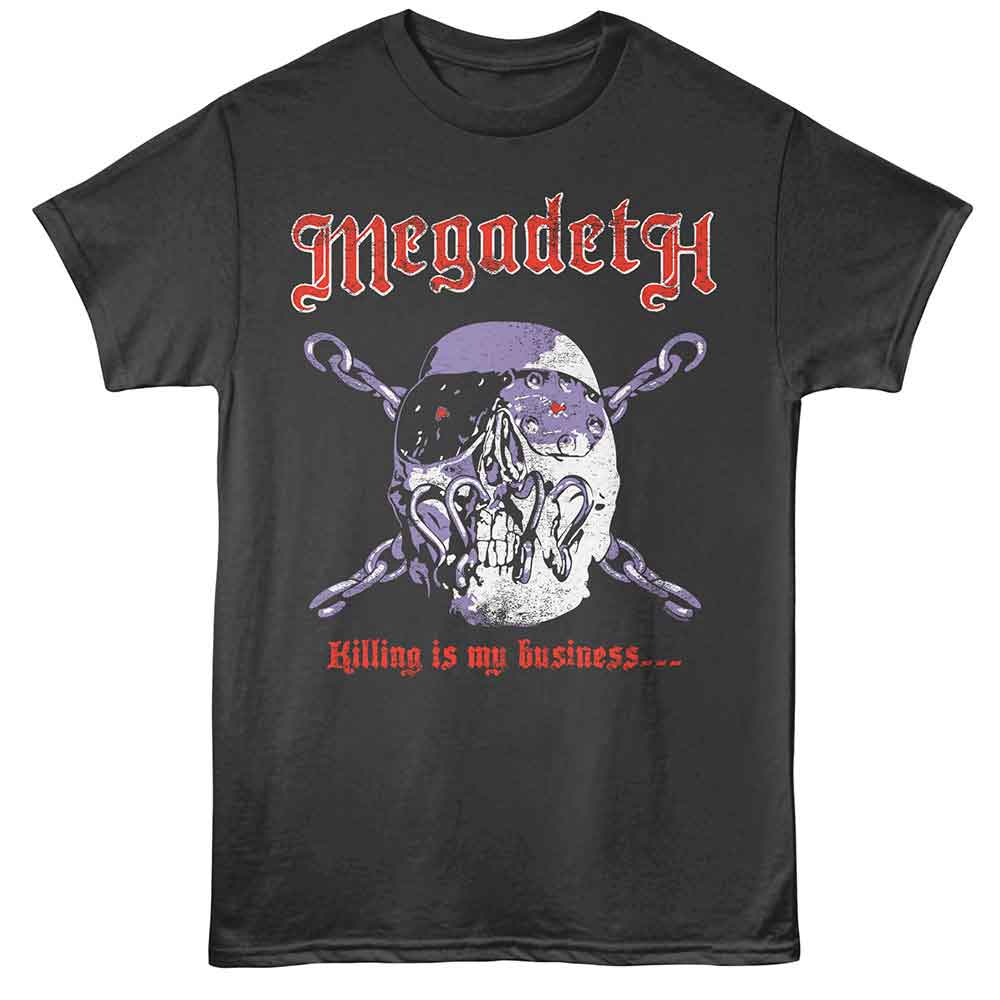 Smoke gray Megadeth t-shirt featuring Megadeth Killing Is My Business album design