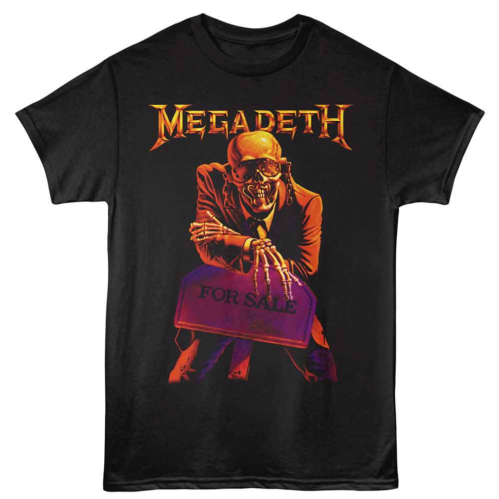 Black Megadeth t-shirt featuring Megadeth For Sale design