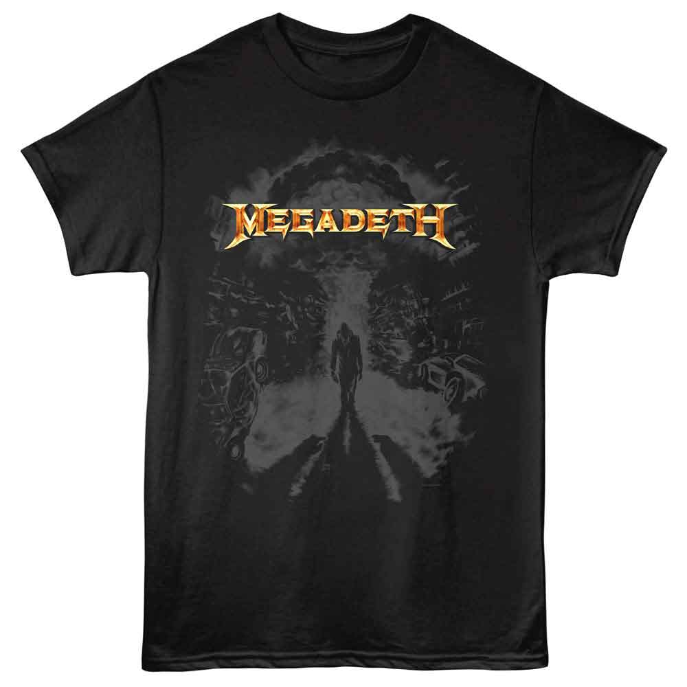 Black Megadeth t-shirt featuring Megadeth Atomic design