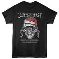 Black Megadeth t-shirt featuring Megadeth Christmas Is My Business design