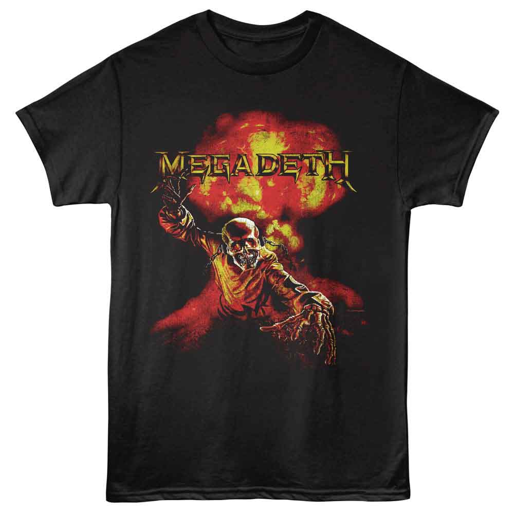 Black Megadeth t-shirt featuring Megadeth Nuclear design