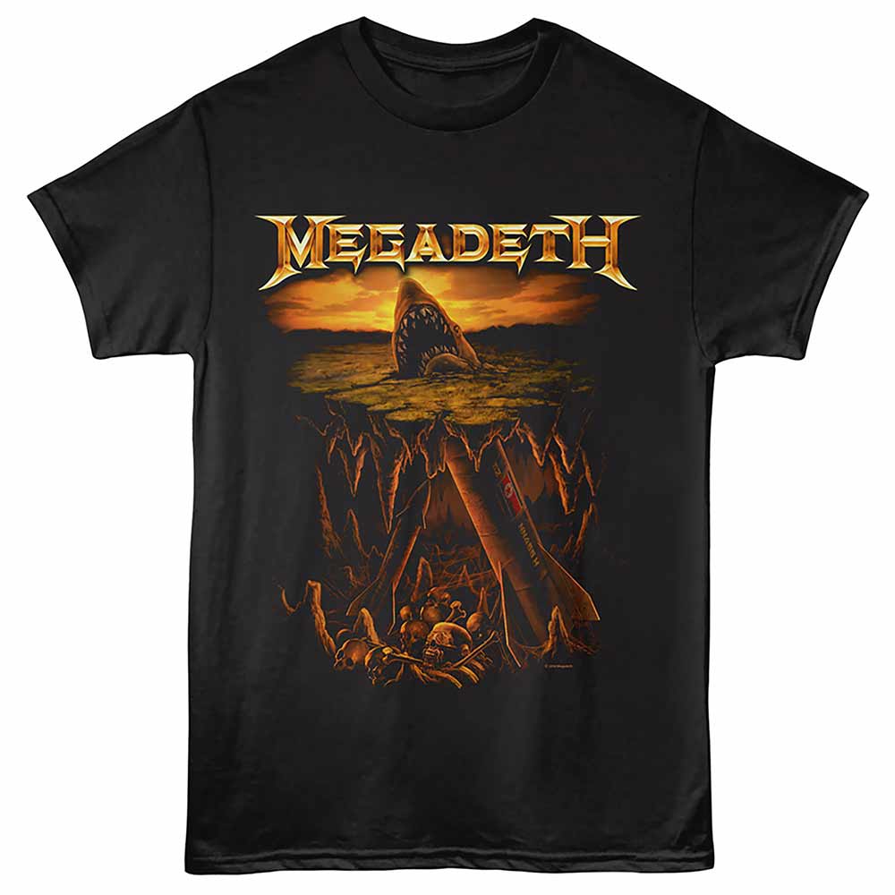 Shark Nukes Megadeth t-shirt in black
