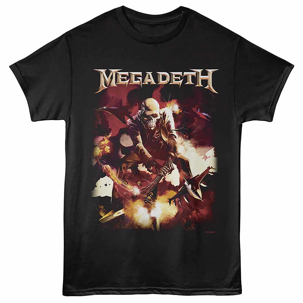 Guitar Smash Megadeth t-shirt in black